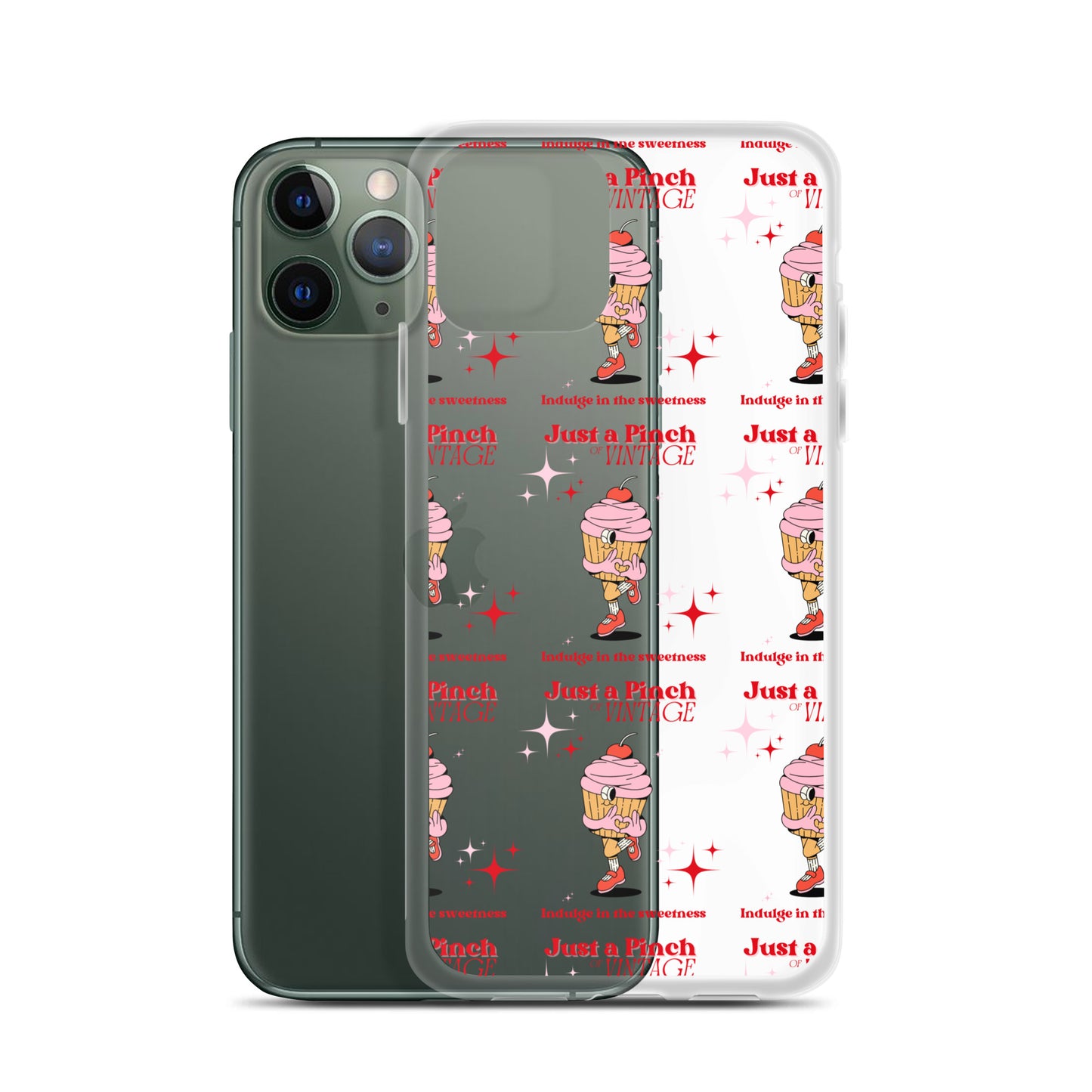 Clear Case for iPhone® Sweet Cupcake