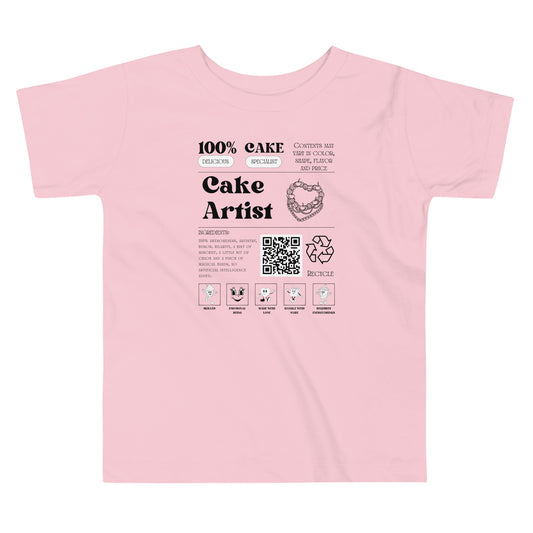 Cake Artist Shirt - Toddler Short Sleeve Tee - JAPB