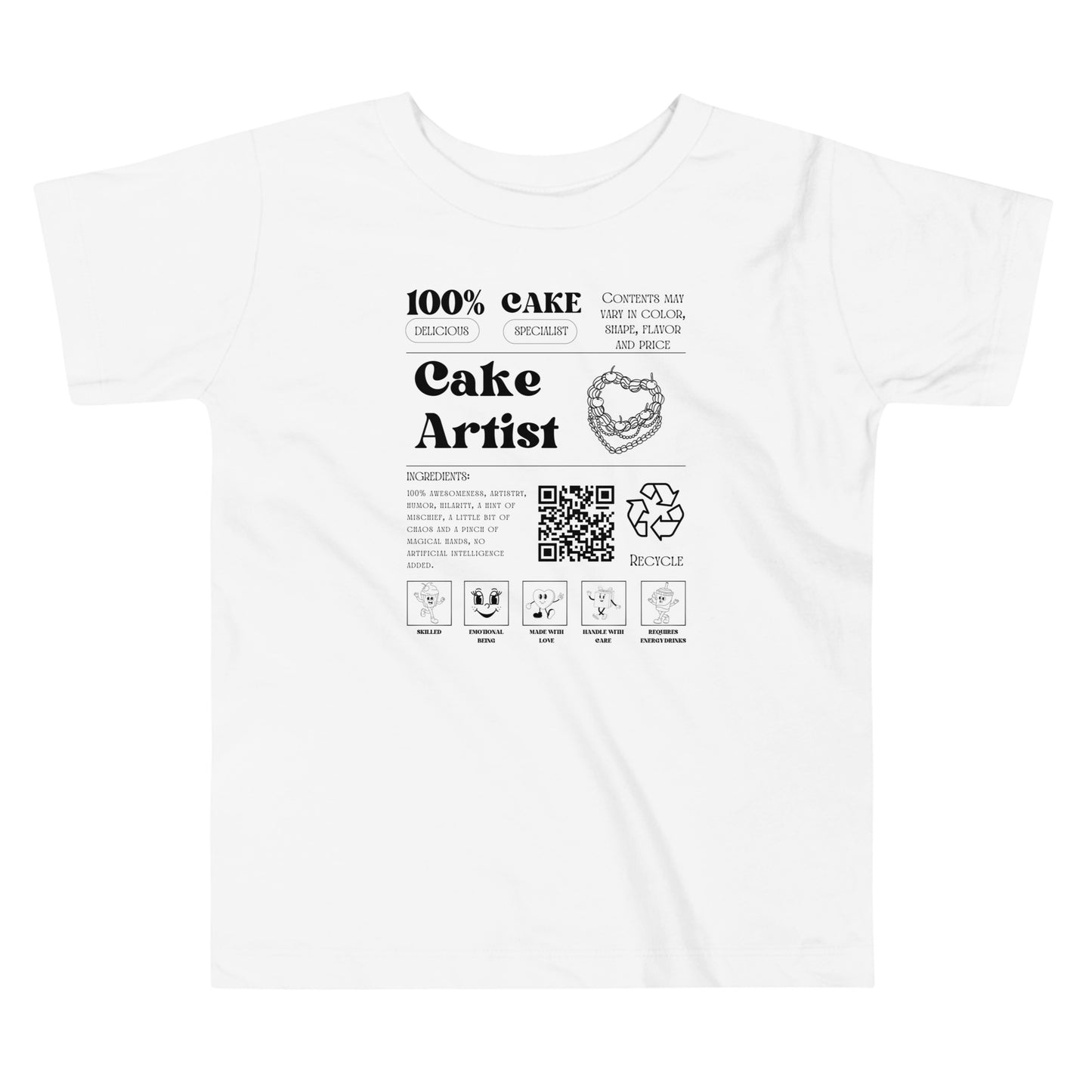 Cake Artist Shirt - Toddler Short Sleeve Tee - JAPB