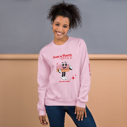 Eat the Cake - Unisex Sweatshirt - Just a Pinch Bakery