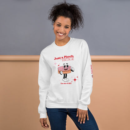 Eat the Cake - Unisex Sweatshirt - Just a Pinch Bakery